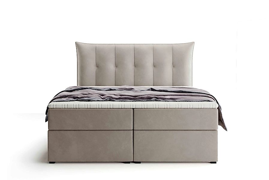 Labett Boxspringbett mit Bettkasten & H3/H4 günstig online kaufen