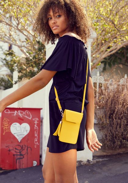 LASCANA Umhängetasche Handytasche, mit Sichtfenster, Minibag, günstig online kaufen