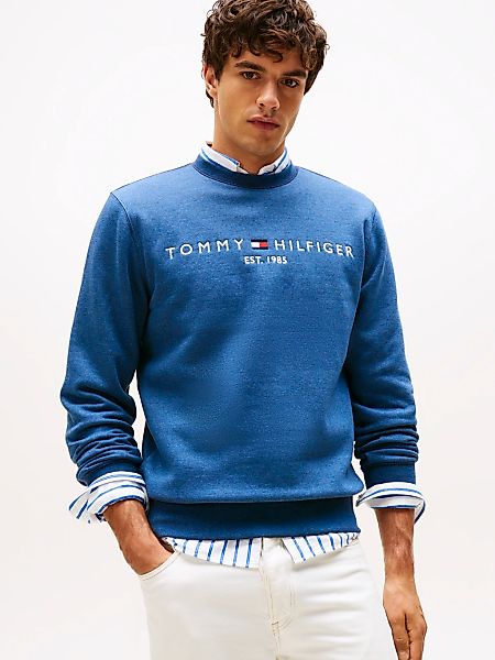Tommy Hilfiger "TOMMY LOGO SWEATSHIRT mit Rundhals und Stickerei", unifarbe günstig online kaufen