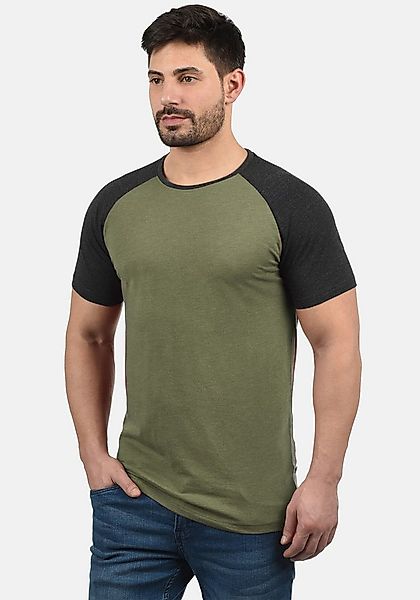 !Solid Rundhalsshirt SDBastian Kurzarmshirt im Baseball-Look günstig online kaufen