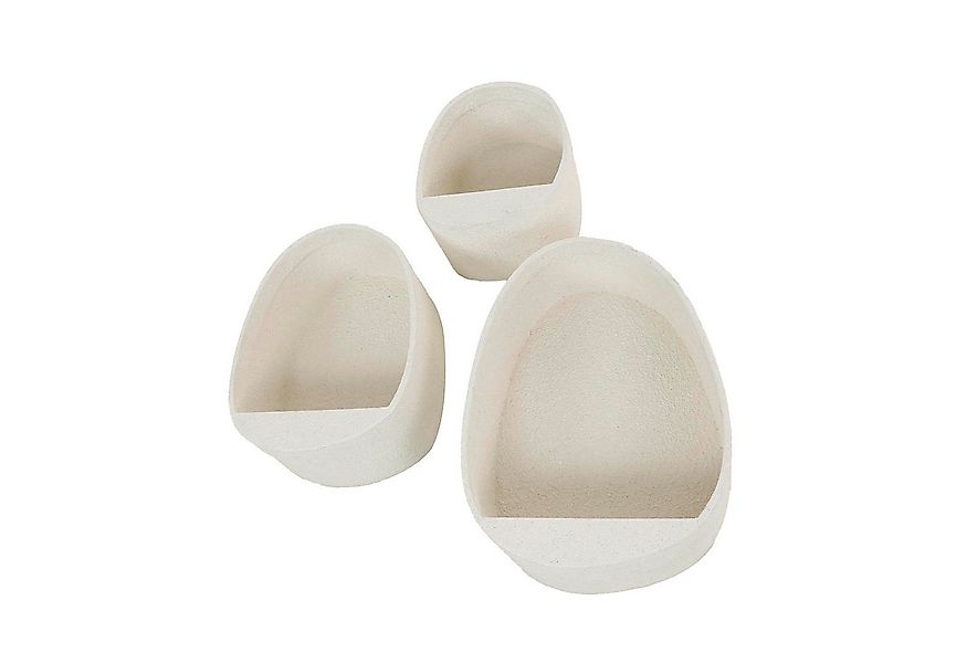 Vintagehaus Wandregal Retro Wandregale 3er Set Stone Tropfenform Marmor-Kom günstig online kaufen