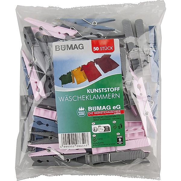 BÜMAG Garderobenständer Wäscheklammern 8651 Kunststoff 50 günstig online kaufen