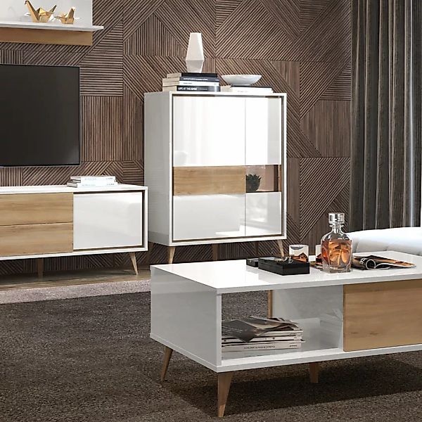 Home affaire Highboard "Vida", UV lackiert, hochglänzend, Soft-Close und Pu günstig online kaufen