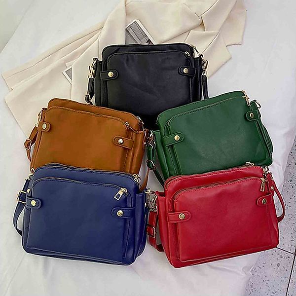 REDOM Umhängetasche Kunstleder Damen Schultertasche Freizeittasche günstig online kaufen