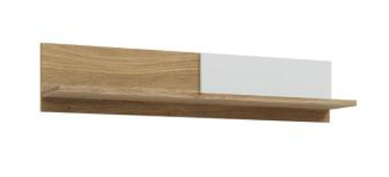 Wandregal SAITAMA von Forte Grau / Eiche günstig online kaufen