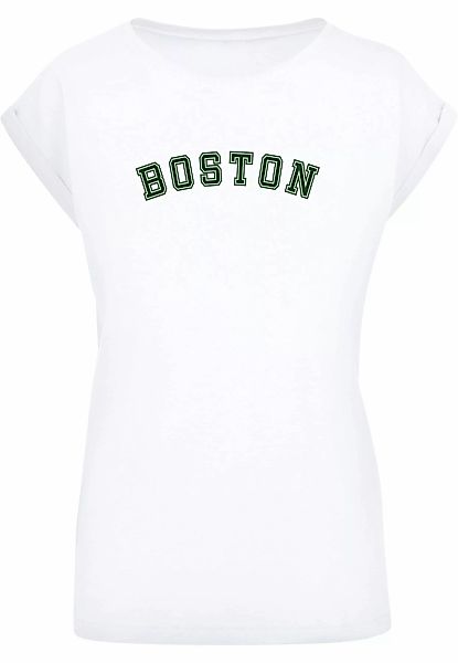 Merchcode T-Shirt "Merchcode Damen Ladies Boston Extended Shoulder Tee", (1 günstig online kaufen
