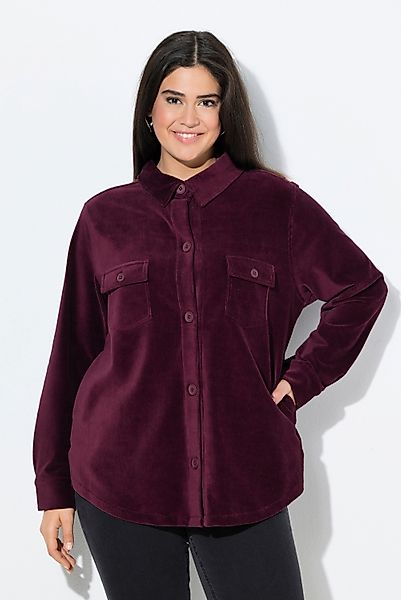 Ulla Popken Sommerjacke Cordhemd Hemdkragen Taschen günstig online kaufen