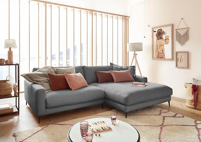 INOSIGN Ecksofa "Downtown, B/T/H: 272/190/84 cm L-Form" weicher Sitzkomfort günstig online kaufen