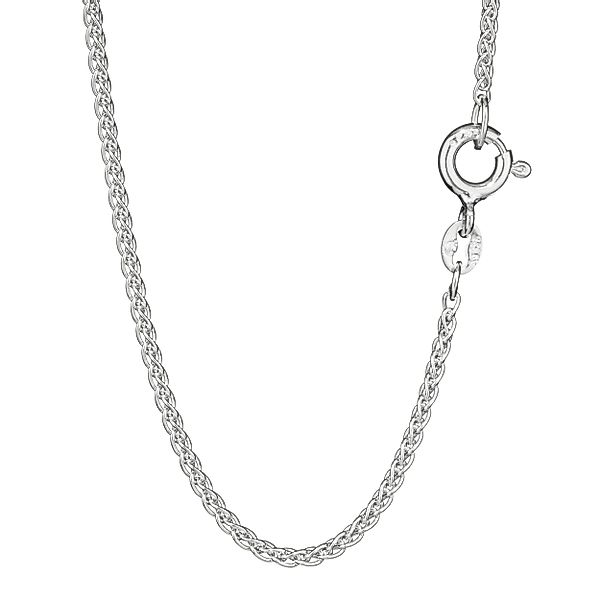 NKlaus Silberkette Collier 42cm Zopfkette rund günstig online kaufen
