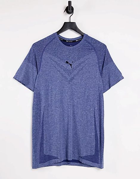 Puma Training – evoKnit – T-Shirt in Blau günstig online kaufen