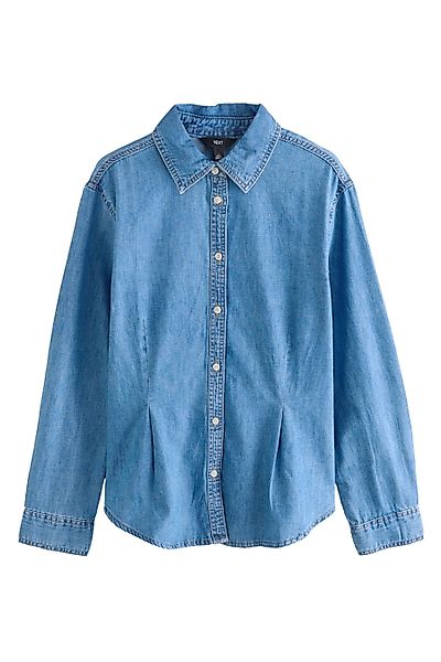 Next Jeanshemd Tailliertes Jeanshemd aus 100 günstig online kaufen