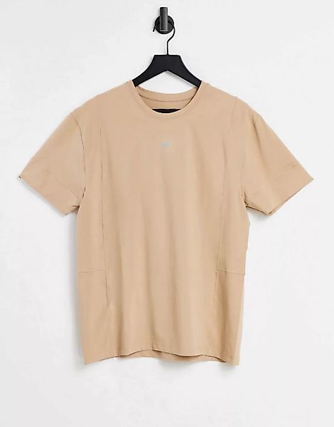 ASOS 4505 – Yoga-T-Shirt in bequemer Passform aus weichem Jersey-Neutral günstig online kaufen