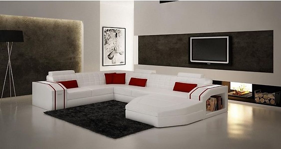 JVmoebel Ecksofa Designer weißes Ecksofa luxus Wohnlandschaft Moderne Couch günstig online kaufen