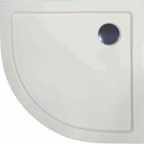 Sanotechnik Duschwanne Zeus Viertelkreis 80 cm x 80 cm Weiß günstig online kaufen