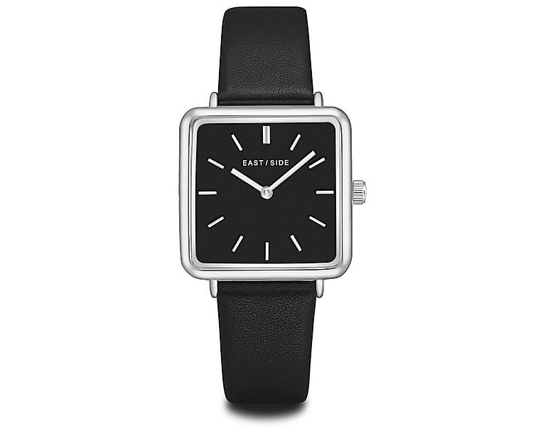 Eastside Quarzuhr Grand schwarz, mit Echtleder-Armband günstig online kaufen