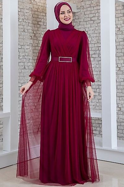 fashionshowcase Maxikleid Damen Kleid aus Tüll günstig online kaufen