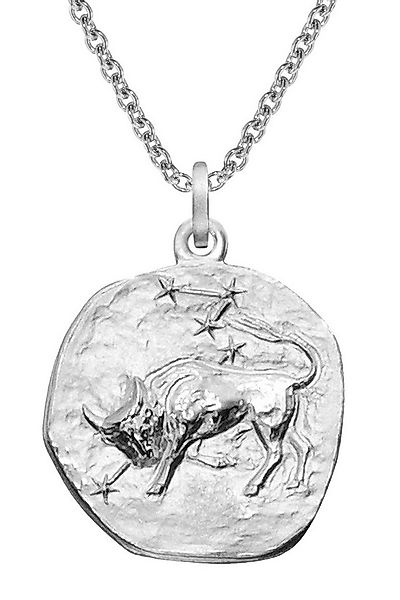 trendor Kette mit Anhänger Sternzeichen Stier Ø 20 mm und Halskette 925 Sil günstig online kaufen