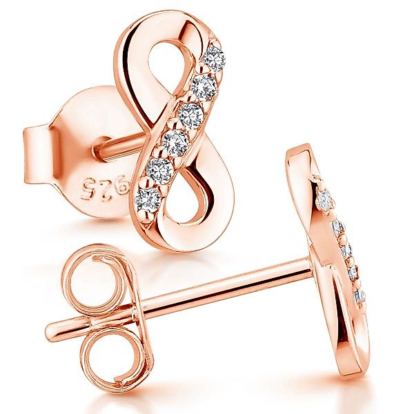 Materia Paar Creolen Unendlichkeit Ohrringe Rosegold günstig online kaufen