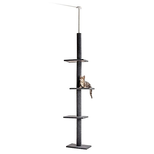 Purpurra Katzen-Kletterwand Deckenhoher Katzenkletterbaum mit deckenspanner günstig online kaufen