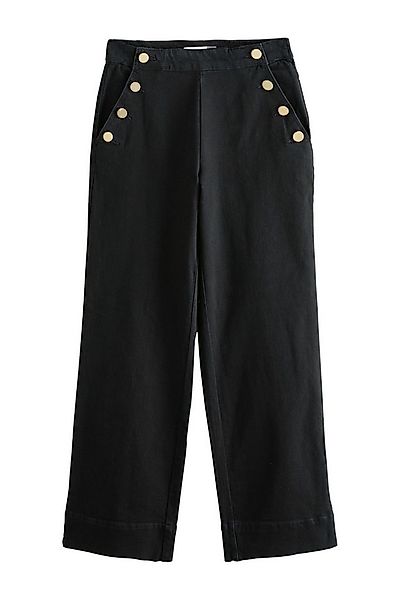 Next Weite Jeans Jeans mit weitem Bein und Goldknopf vorne (1-tlg) günstig online kaufen