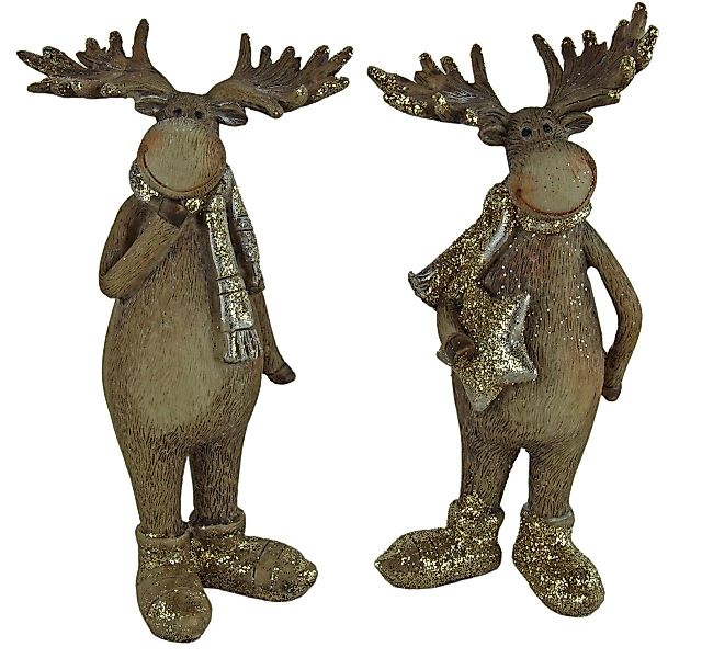IKO Tierfigur 2er Set Elche Glitzer, günstig online kaufen