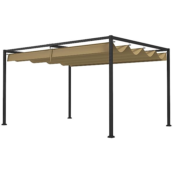 Outsunny Pergola 3x2m Garten Pavillon, Terrassendachung aus Metall, Gartenp günstig online kaufen