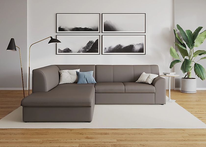 DOMO collection Ecksofa "Topper zeitlos elegant, kompakte Stellmaße, OTTOs günstig online kaufen