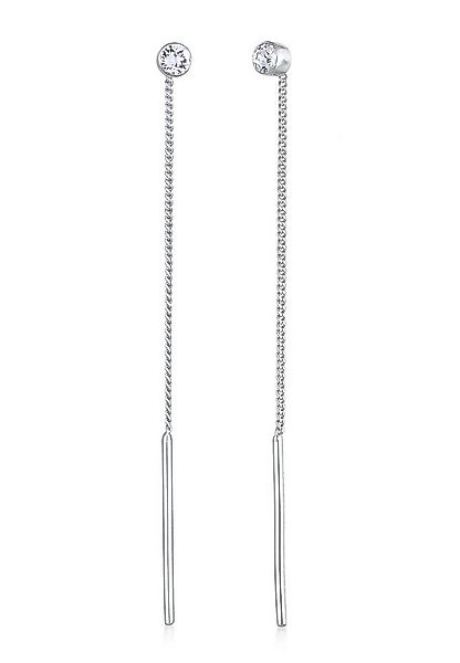 Elli Paar Ohrhänger Durchziehen Basic 925 Silber, mit Kristallen von Swarov günstig online kaufen