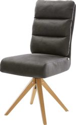 DELIFE Polsterstuhl Pela-Flex, Holzgestell kantig Natur günstig online kaufen