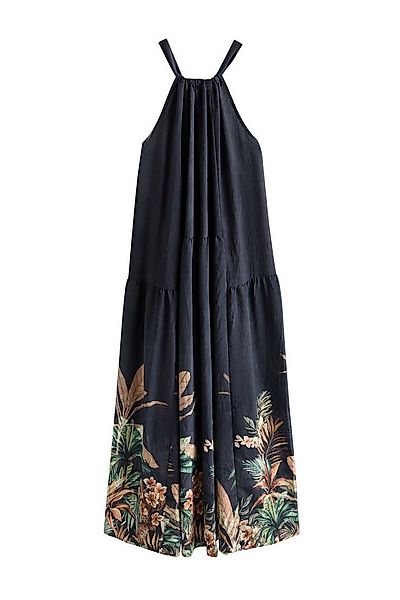 Next Strandkleid Maxikleid mit tropischem Blattmuster (1-tlg) günstig online kaufen