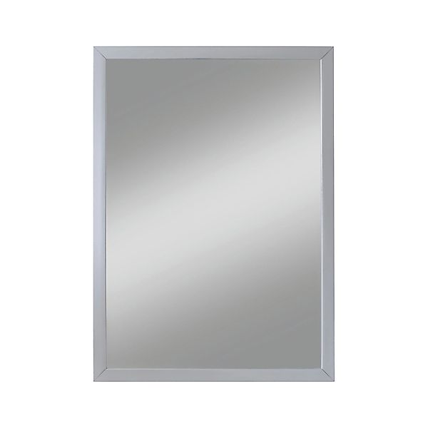 Kristall-Form Rahmenspiegel Beach IX 40 cm x 60 cm Silber rechteckig günstig online kaufen