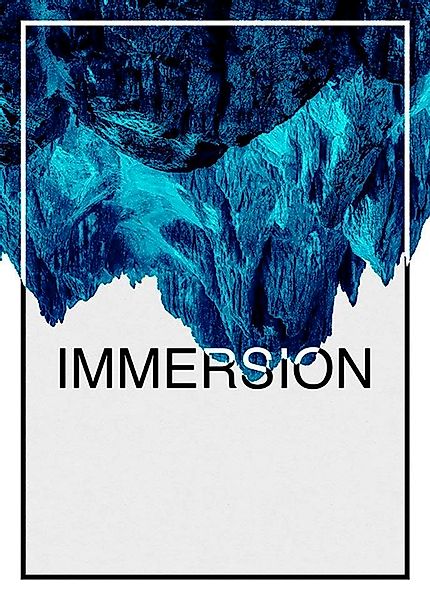 Komar Bild "Immersion Blue", Abstrakt-Sprüche & Texte, (1 St.), Wandbild zu günstig online kaufen