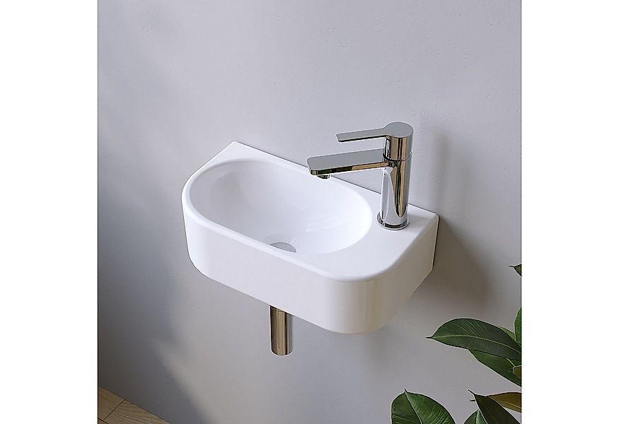 AQUALAVOS Waschbecken Waschbecken Keramik Aufsatzwaschbecken für das Badezi günstig online kaufen