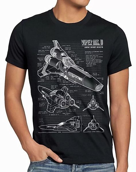 style3 T-Shirt Viper MK2 galactica kampfstern battlestar jäger zylon galakt günstig online kaufen