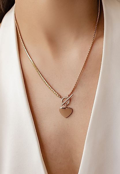 Hey Happiness Edelstahlkette Damen Herz Kette günstig online kaufen