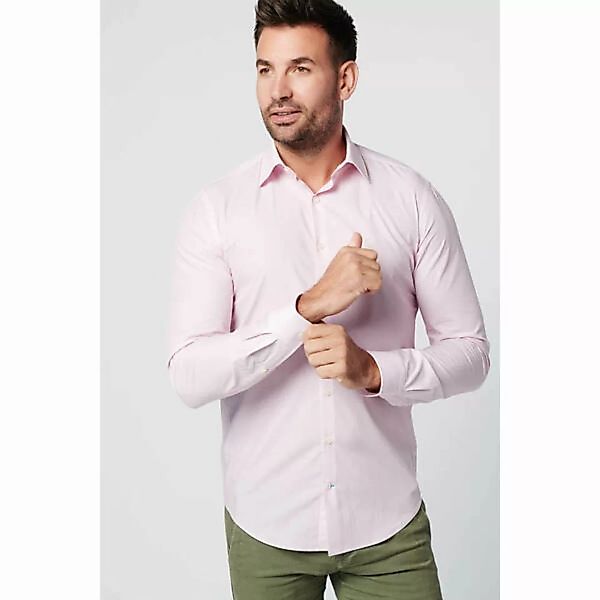 Nachhaltige Langarm Herren Hemd Apple Und Pink Business günstig online kaufen