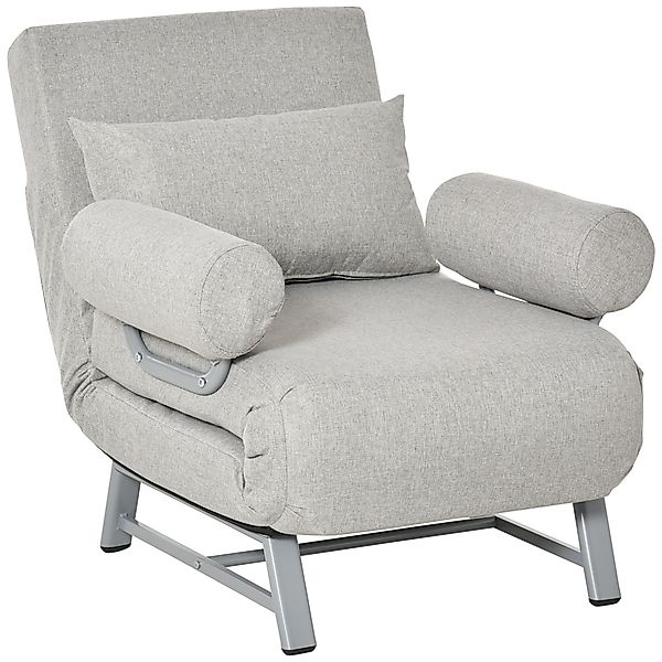 HOMCOM Fauteuil chauffeuse Schlafsofa-umwandelbarer Liegesessel mit 1 Platz günstig online kaufen