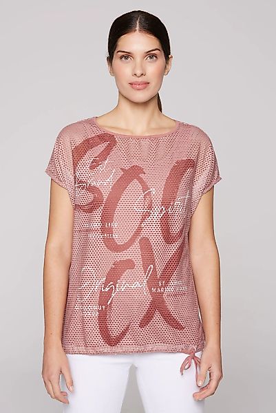 SOCCX 2-in-1-Shirt, mit Bindeband am Saum günstig online kaufen