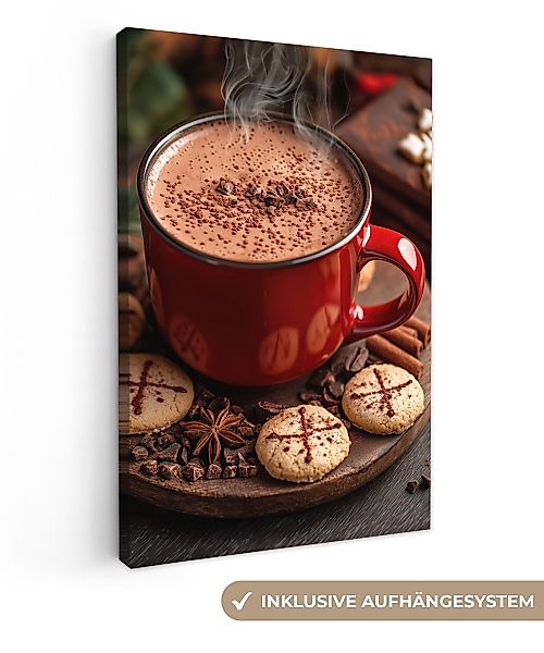 OneMillionCanvasses® Leinwandbild Schokoladenmilch - Becher - günstig online kaufen