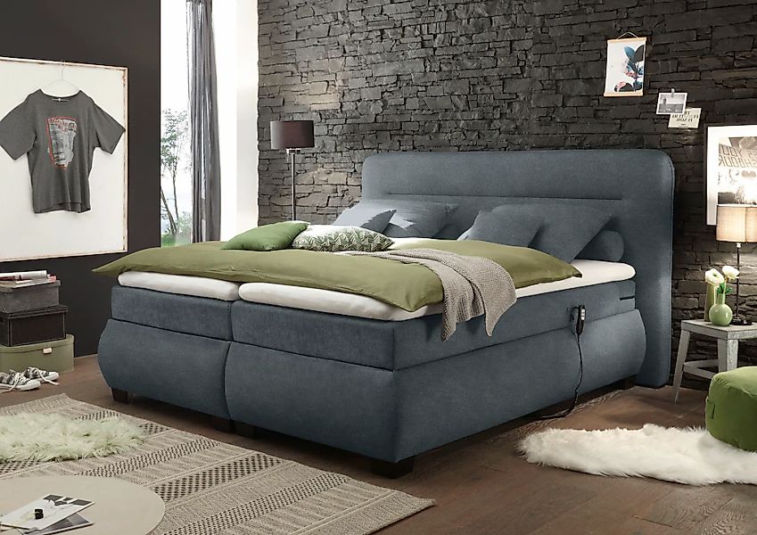 ED EXCITING DESIGN Boxspringbett "Evolution", inkl. Motor und Topper günstig online kaufen