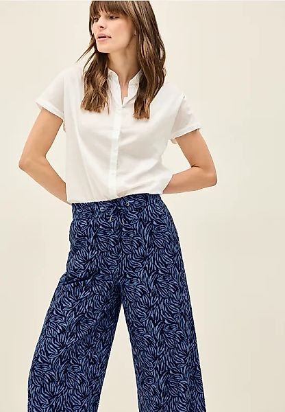 Wide Leg Hose mit Tapedetail günstig online kaufen