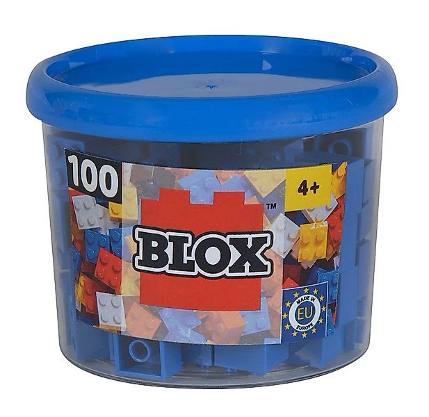 SIMBA Simba Konstruktionsspielzeug Blox 100 Teile 4er blau 104114112 Spielb günstig online kaufen