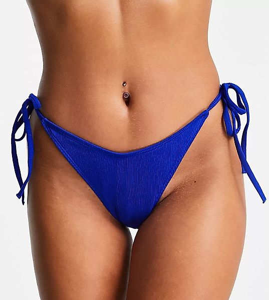Public Desire – Mix and Match – Gerippte Bikinihose mit hohem Beinausschnit günstig online kaufen