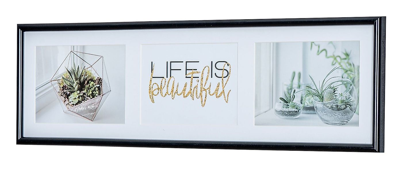 Levandeo® Bilderrahmen Collage, Galerierahmen 3 Fotos günstig online kaufen