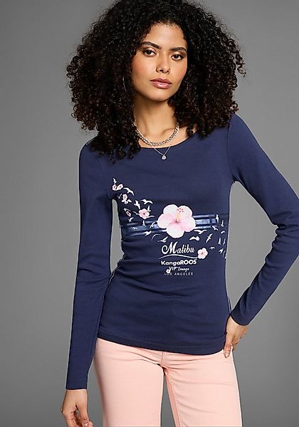 KangaROOS Longsleeve Langarm, sehr figurbetonter Schnitt, günstig online kaufen
