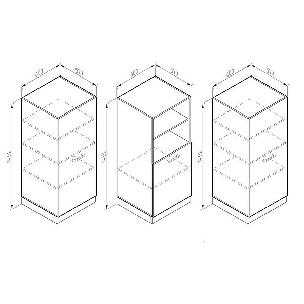 Vicco Küchenzeile R-Line, Weiß Landhaus/Anthrazit, 180 günstig online kaufen