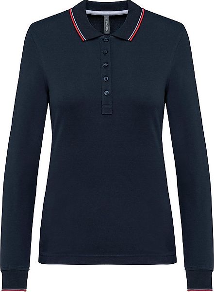 Kariban Langarm-Poloshirt Langarm-Polohemd aus Piqué für Damen günstig online kaufen