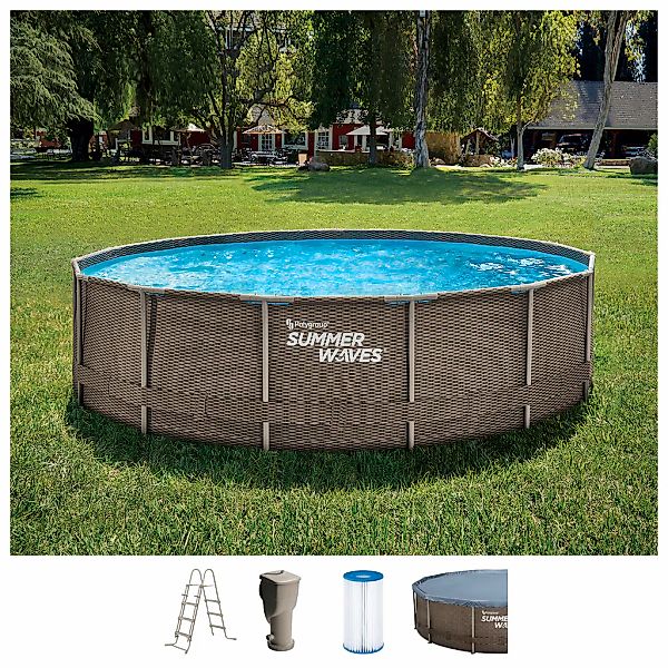 SummerWaves Framepool "Active Frame", (Set, 5 tlg.), ØxH: 457x106 cm günstig online kaufen