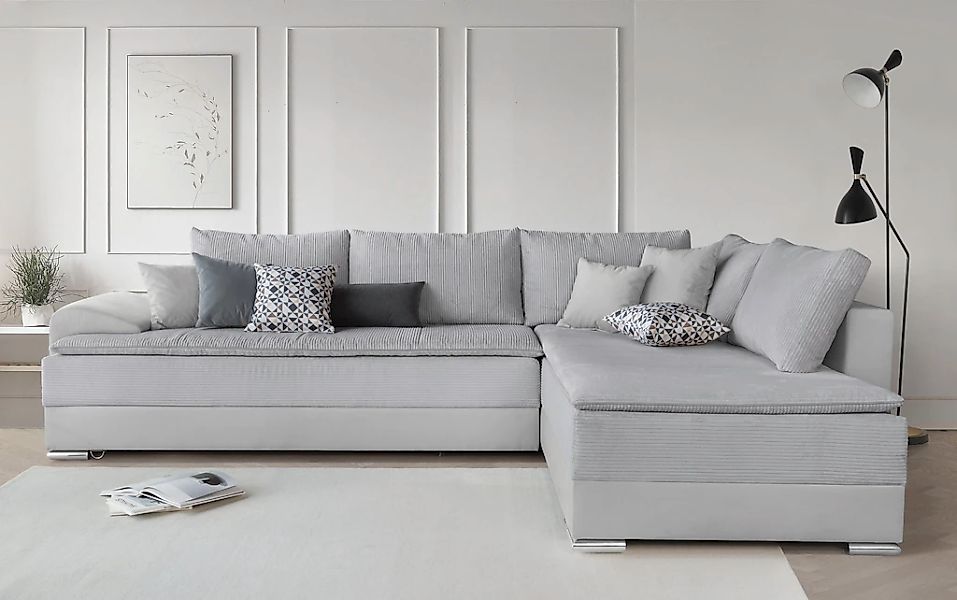 INOSIGN Ecksofa "Boxspringbett Night & Day L-Form mit Dauer-Schlaffunktion günstig online kaufen