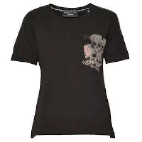 Damen T-Shirt - Skull-Cross - black günstig online kaufen